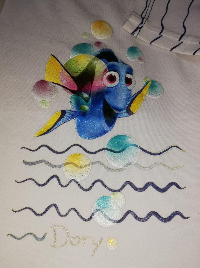 Tee-shirt manches longues blanc dory 23 mois fille Disney - photo numéro 2
