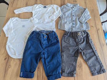 Lot vêtements bébé garçon 6 mois