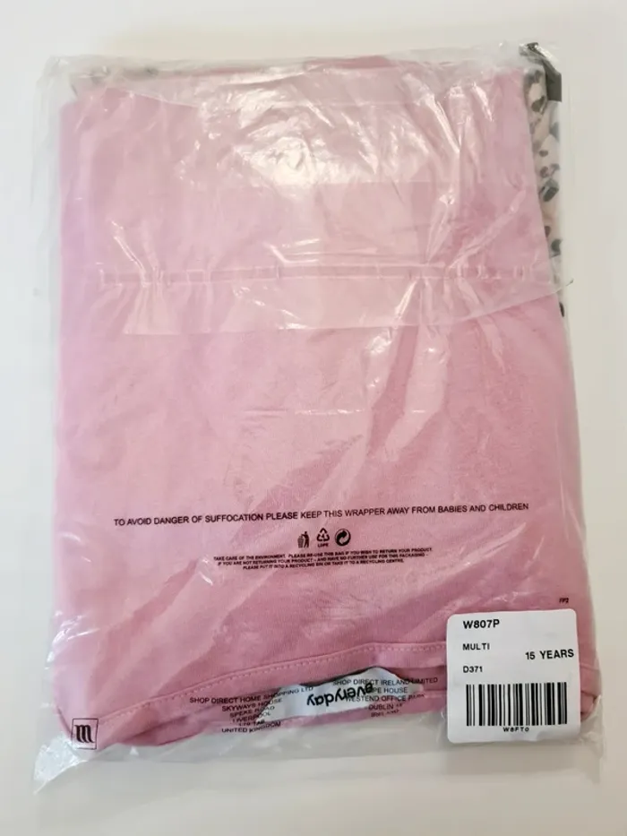 Lot de 2 combi-shorts rose et léopard pour fille 100% coton Everyday - taille 15 ans - photo numéro 6