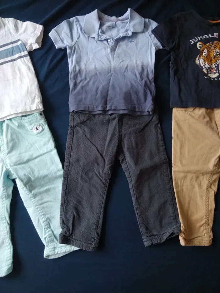 Lot de 3 t shirts + 3 pantalons - photo numéro 3