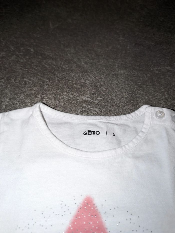 T-shirt à manches longues fille 3 ans - photo numéro 2