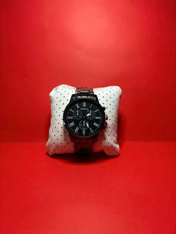 montre Geneva noir à quartz pour hommes