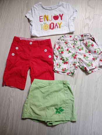 Lot short long été 5-6 ans