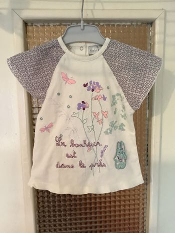 T-shirt MC marque Kiabi taille 12 mois