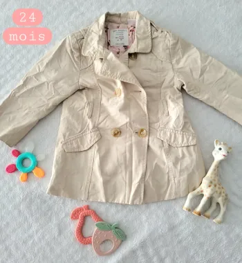 Parka trench Zara. 24mois