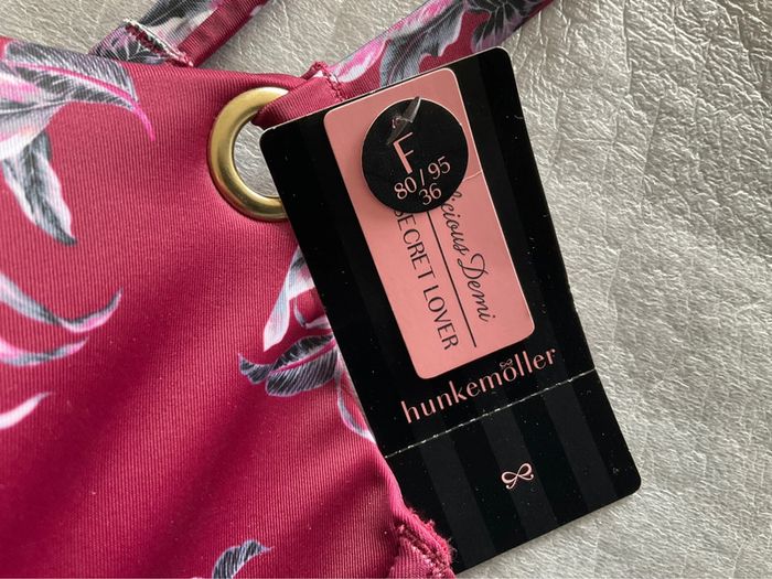 Haut maillot bordeaux Hunkemöller neuf - photo numéro 3