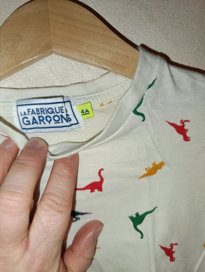 Tee shirt la fabrique des garçons taille 4 ans neuf - photo numéro 4