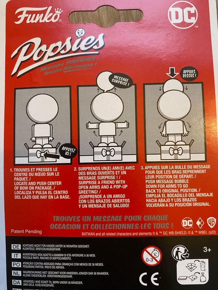 Figurine Harley Quinn avec message surprise - 12 cm - photo numéro 2