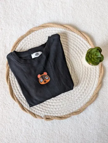 🤎 T-shirt noir Animal Crossing – XS