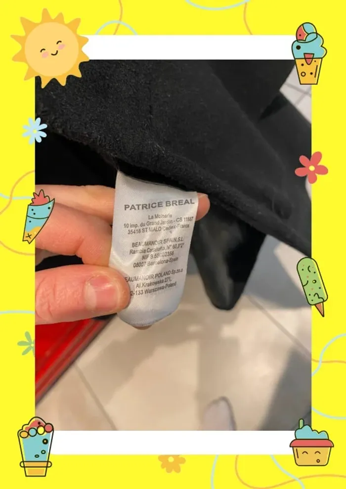 Manteau Bréal 42 noir - photo numéro 7