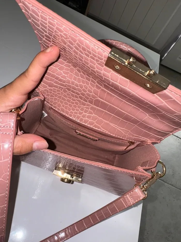 Sac à main rose pâle - photo numéro 4