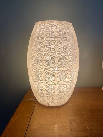 Jolie lampe a posée