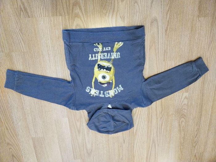 Sweat capuche gris Monster Disney