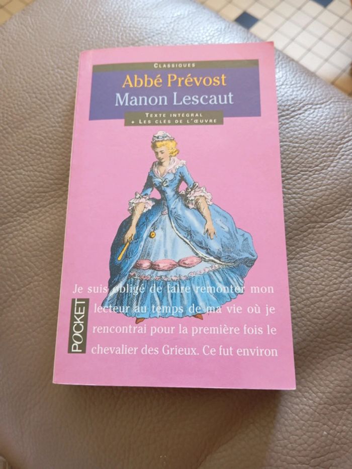 Roman Manon Lescaut de Antoine-François Prévost