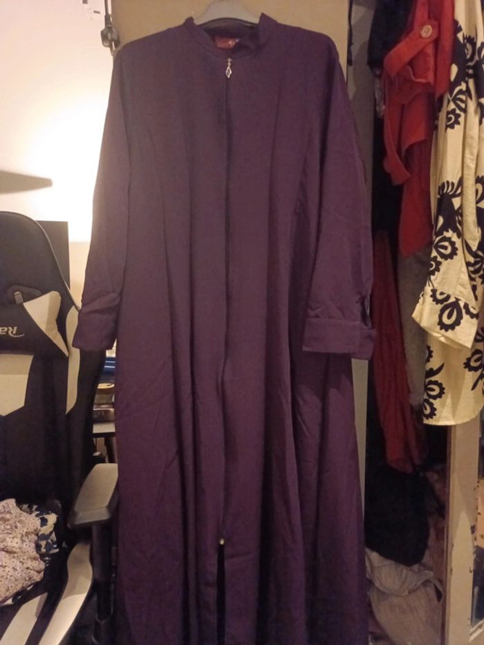 Robe jellaba longue violet femme - photo numéro 4