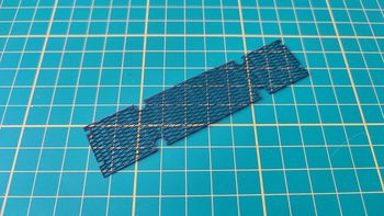 Grille de ventilation du compartiment moteur 93E pièce Porsche 911 Carrera RS 2.7 1/8 Altaya #B37