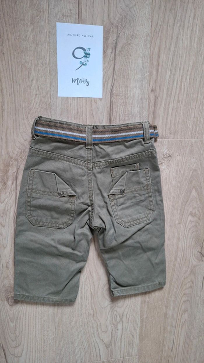 Pantalon kaki 9mois +ceinture NEUF - photo numéro 3