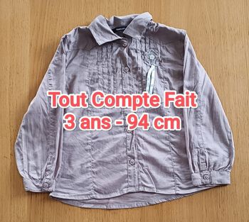 Chemise Tout Compte Fait 3 ans 94 cm fille
