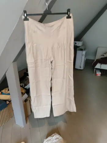 Pantalon large ample beige Promod taille 40 42