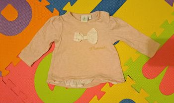 T-shirt manches longues rose, Disney baby, taille 3 mois (60 cm)