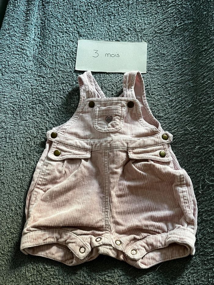 Salopette short 3 mois