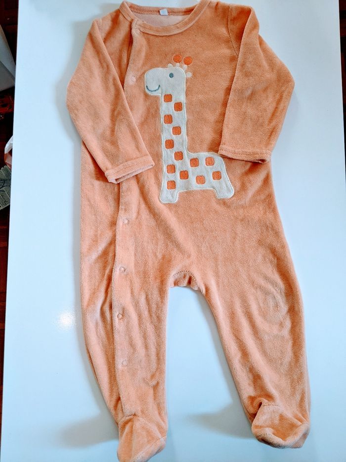 Lot de 2 pyjamas grenouillères dors bien velours mixte 18 mois 81 cm - photo numéro 5
