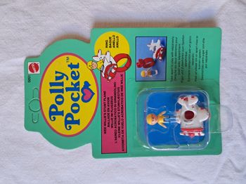 Bague polly pocket bluebird ballade en avion mattel 1989 vintage neuf