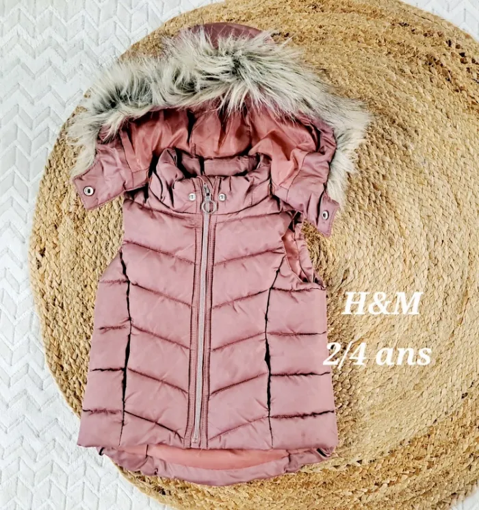 Doudoune sans manches h&m 2/4 ans