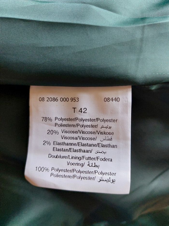 Veste blazer la halle vert 42 - photo numéro 7