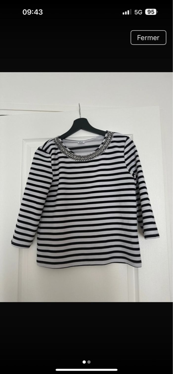 T-shirt manche longues Pimkie taille S - photo numéro 1