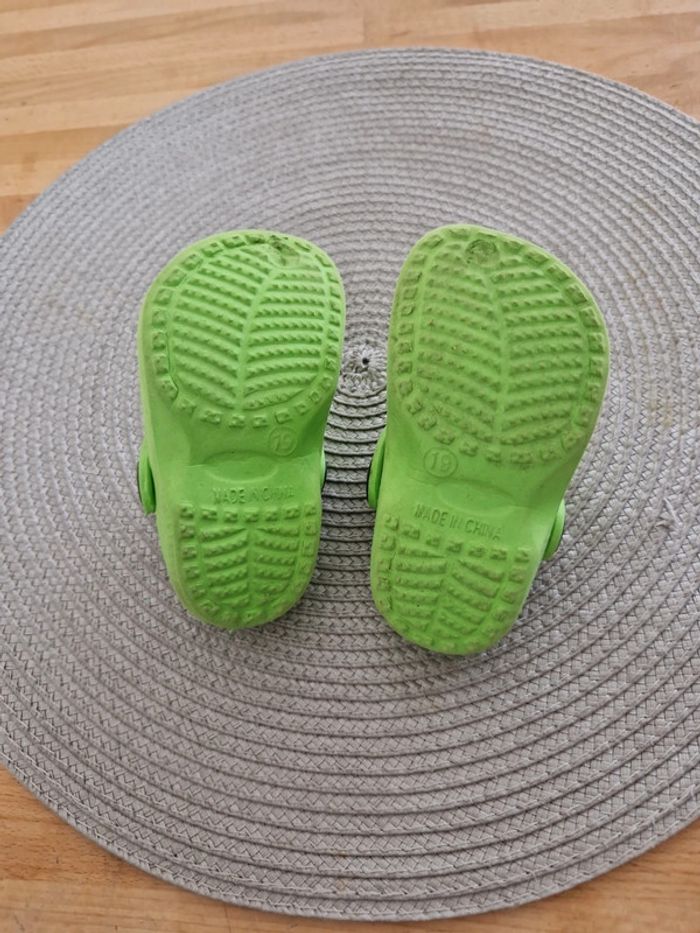 Crocs sabot bébé vert - photo numéro 2