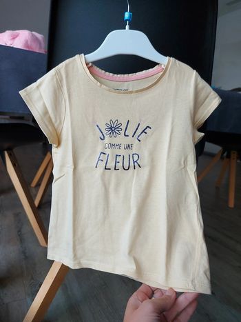 Tee-shirt manches courtes Vertbaudet 4 ans jaune