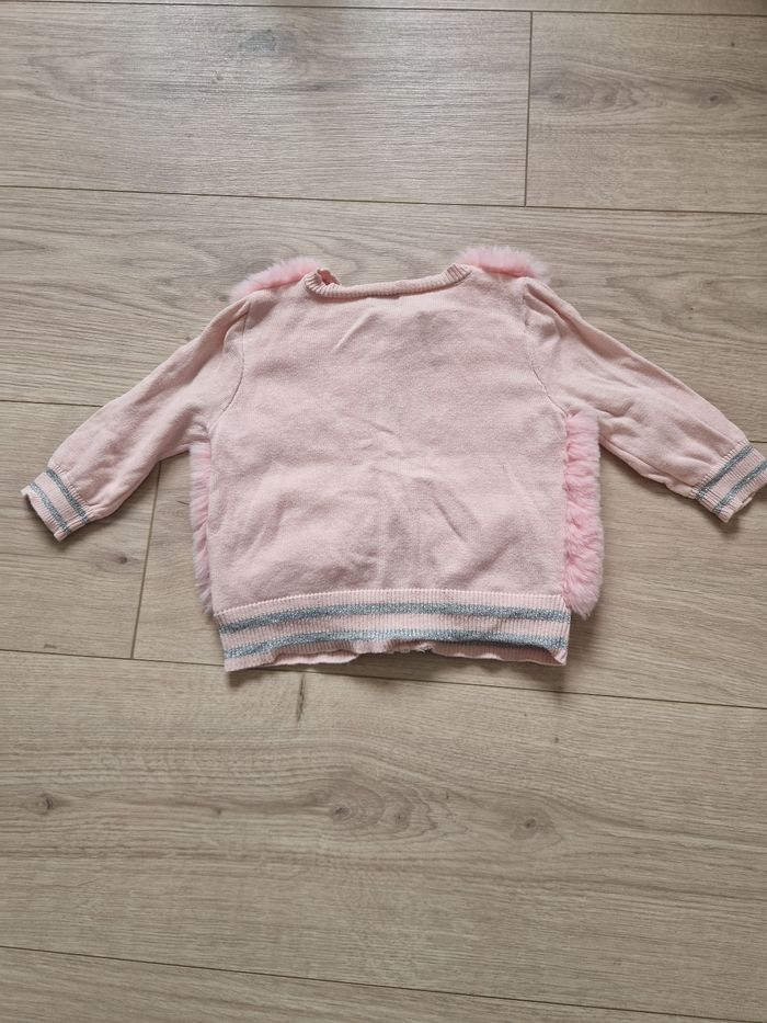 Gilet bébé fille en fourrure Mots d'enfants  6 mois - photo numéro 3