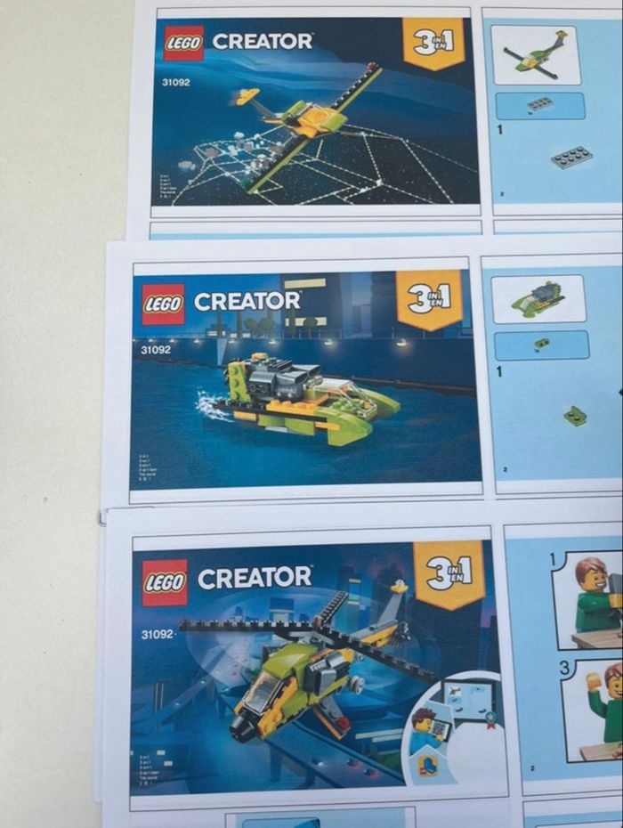 ✈️ LEGO Creator 3-en-1 – L’aventure en hélicoptère(31092) 🚁 - photo numéro 3