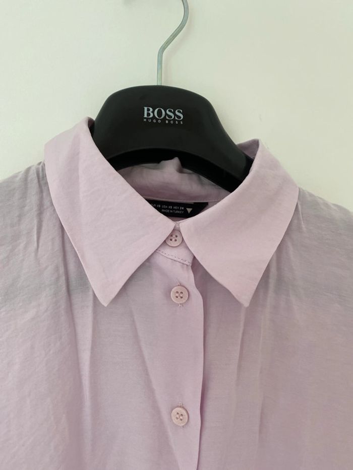 Chemise oversize zara parme - photo numéro 4