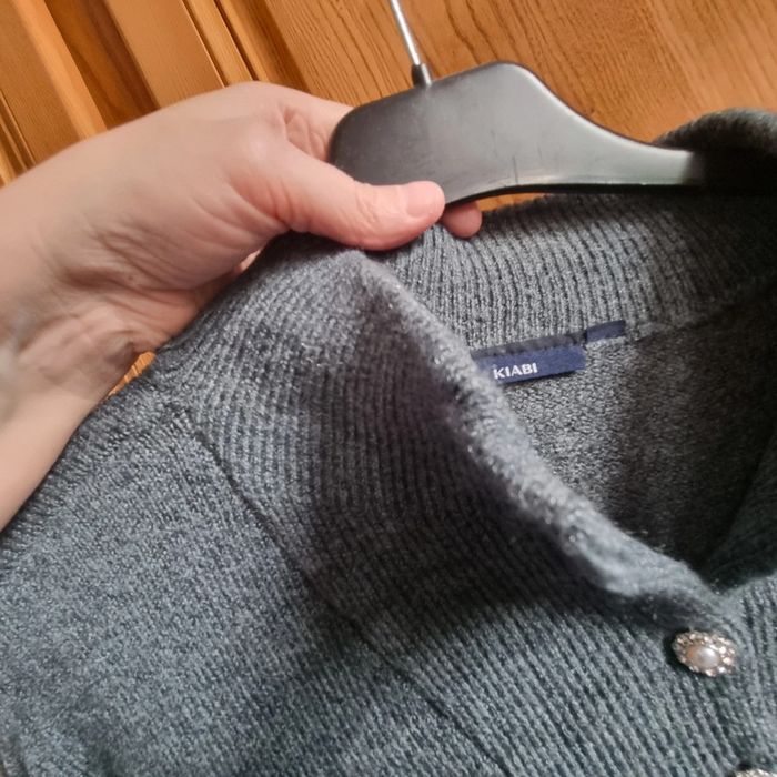 Robe pull en laine kaki avec bouton décoratifs devant 52 54 kiabi neuve jamais portée sans étiquette - photo numéro 5