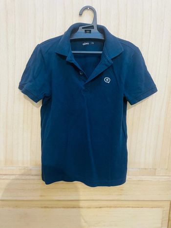 Polo uni bleu marine 6 ans