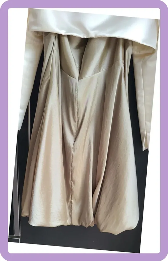 Robe de cocktail dos nu, bustier avec Boléro - photo numéro 4