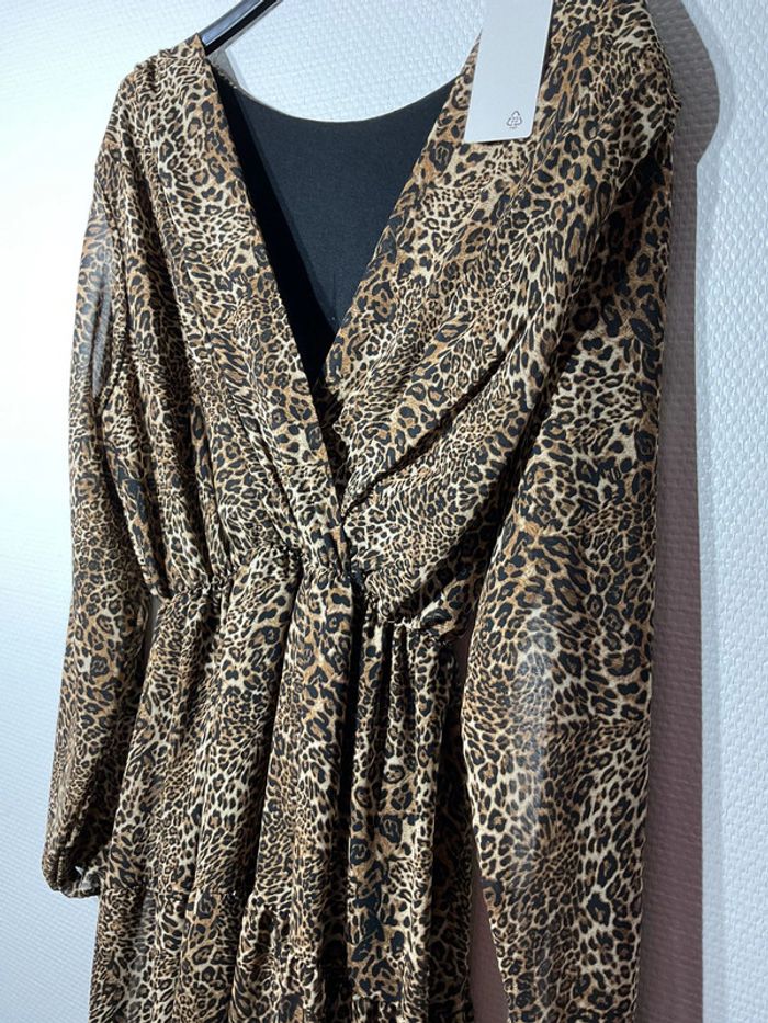 Robe léopard femme taille unique (38-42) - just me - neuve avec étiquette - photo numéro 2