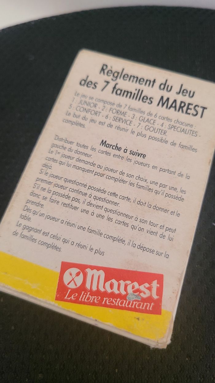 jeu des 7 familles marest - photo numéro 2