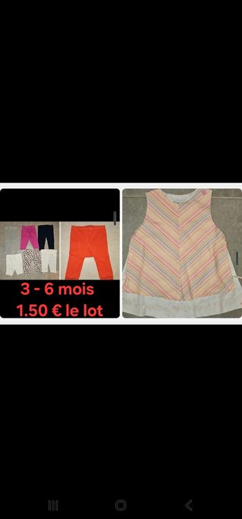 Lot de vetements fille 3-6 mois neufs