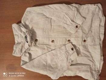 Chemise avec noeud papillon taille 9 mois