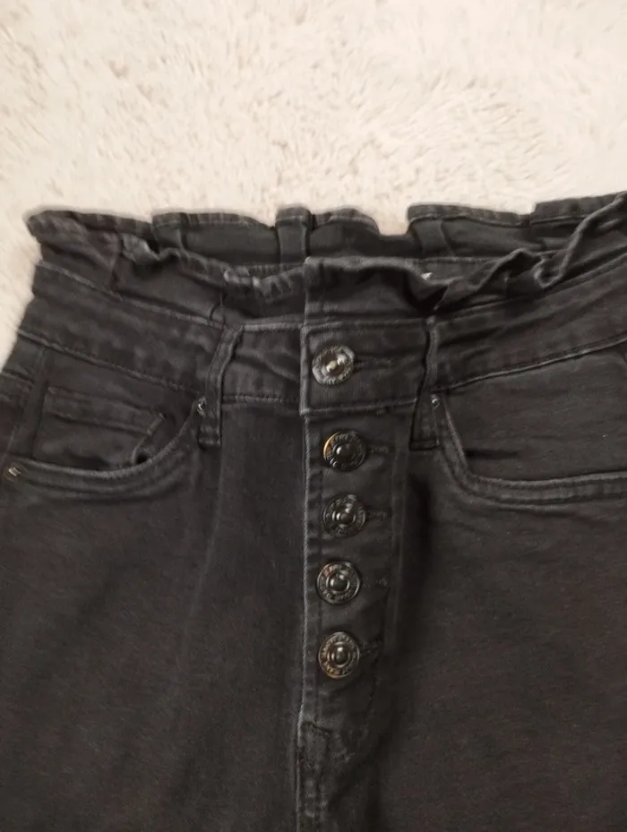 Jean slim noir taille haute marivy 36 - photo numéro 3