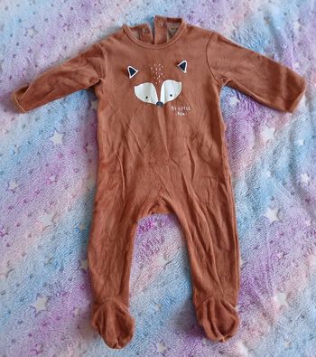 Pyjama une pièce renard marque kiabi 12 mois