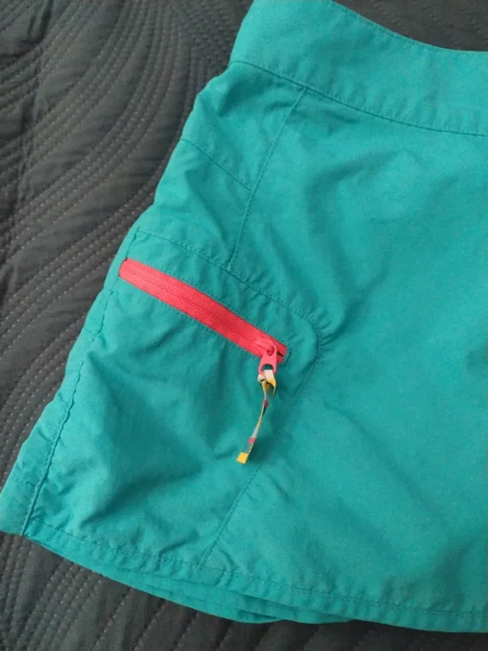 Jupe short bleu quechua 8 ans - photo numéro 3