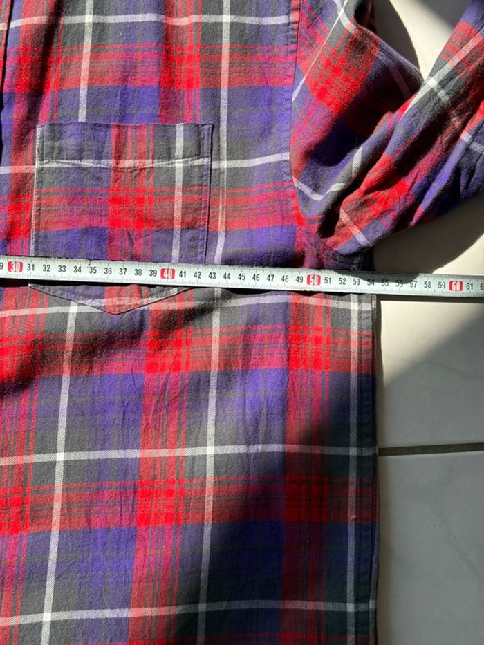 Chemise / Surchemise Divided ( H&M ) en coton taille M couleur marine & rouge - photo numéro 5