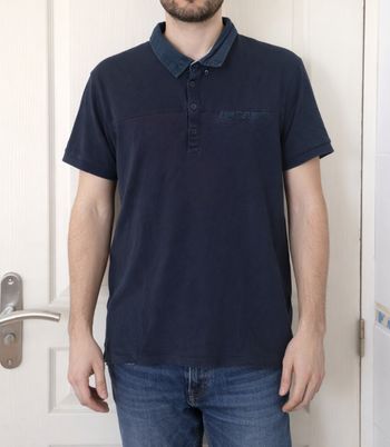 Polo bleu marine homme celio taille M/38