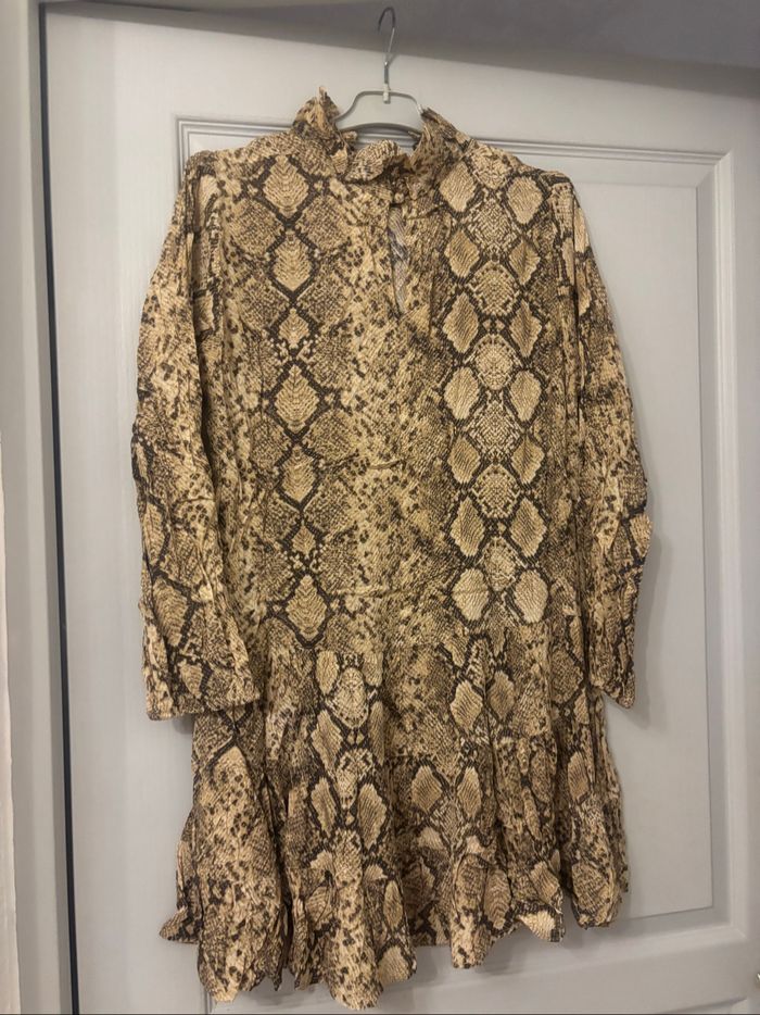 Robe manches longues imprimé animal Zara S - photo numéro 8