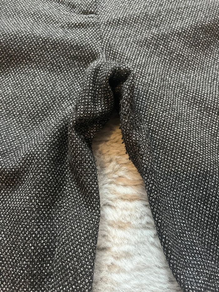 Ensemble habillé Julie Guerlande – Veste & pantalon gris foncé à motifs, taille 44 - photo numéro 7