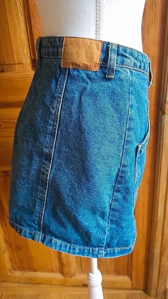 Jupe en jeans denim taille haute - photo numéro 3